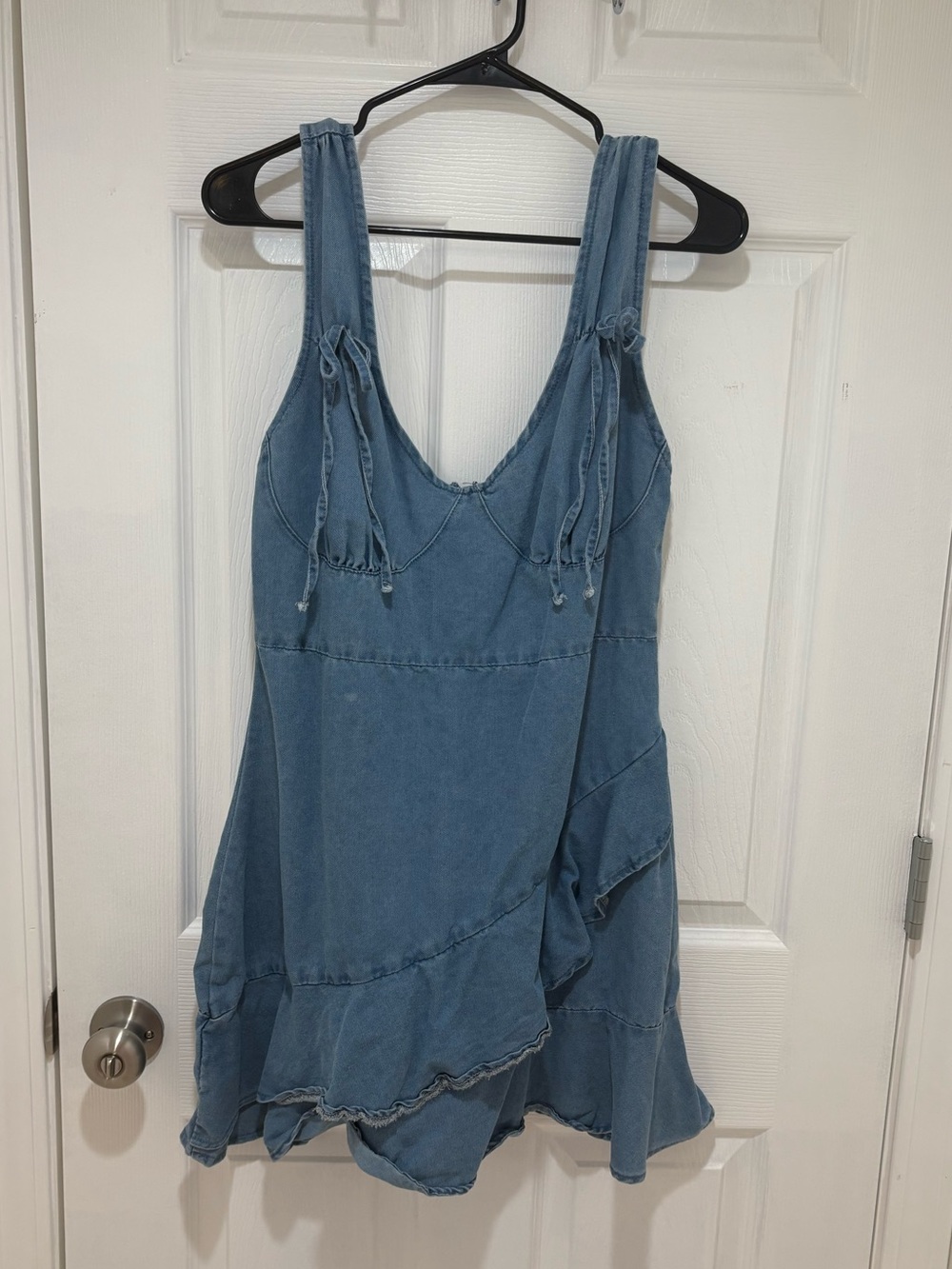 SHEIN Light Blue Denim Mini Dress